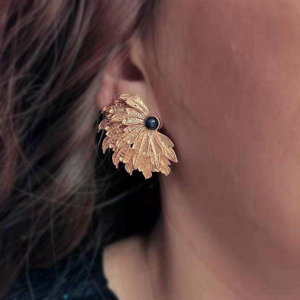 Peacock Wings – Elegante Oorbellen met Prachtige Pauwenveren Look