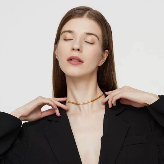 Golden Flow – Slangenketting met 18K Goud Vermeil