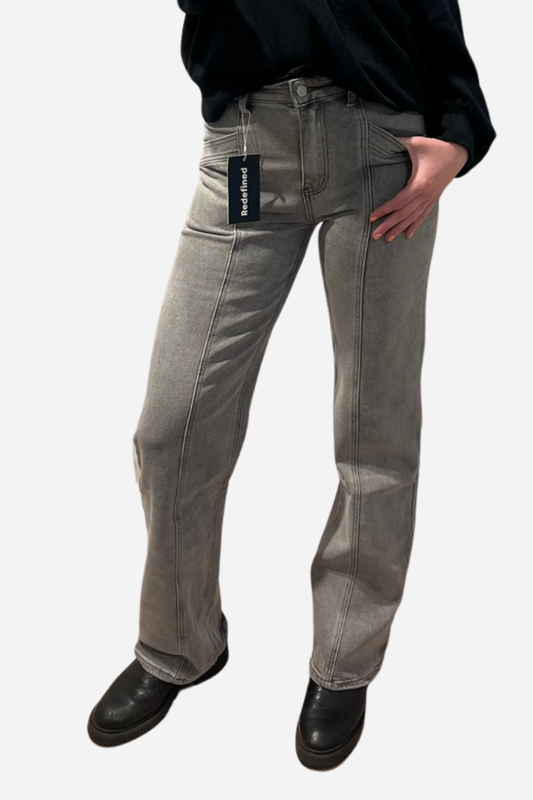 Straight leg jeans grey