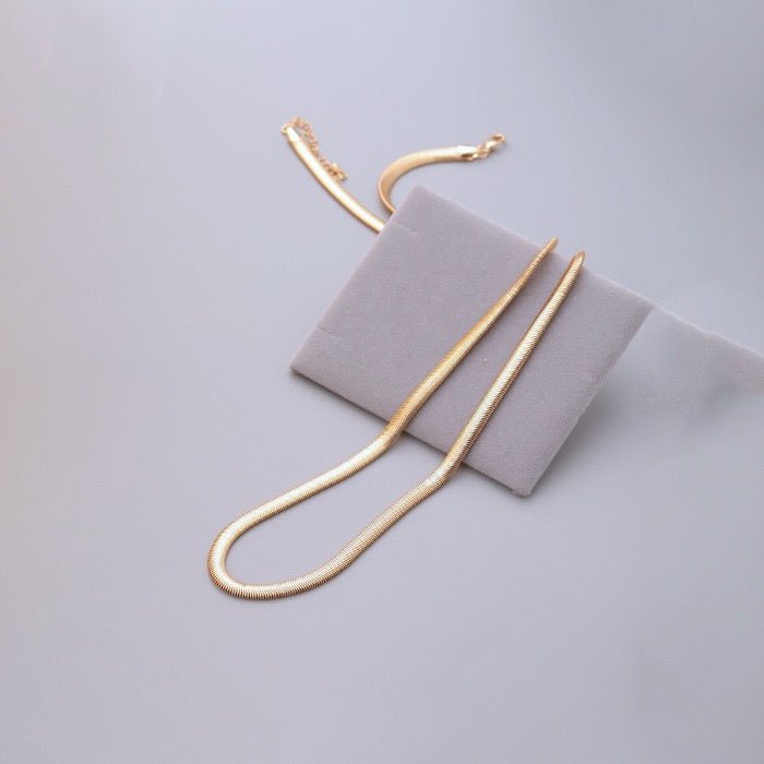 Golden Flow – Slangenketting met 18K Goud Vermeil