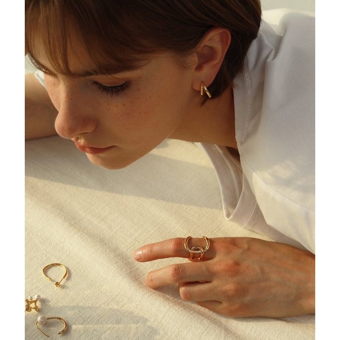 Ring Nova – Verstelbare Unisex Ring met Geometrisch Design