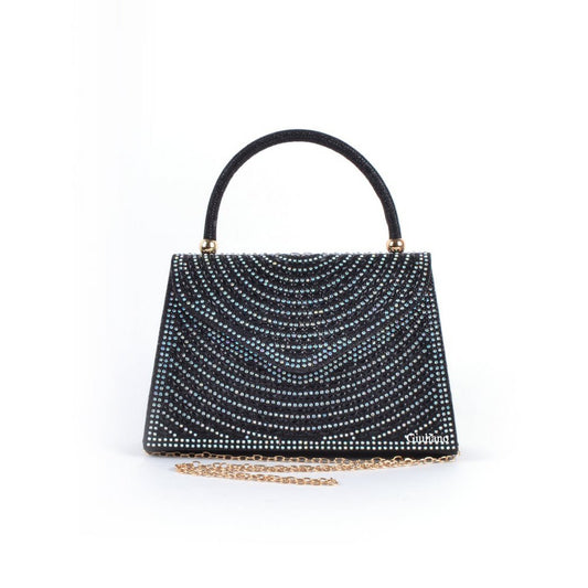 Avondtasje met Steentjes – Chic & Stralend met Zilveren Details