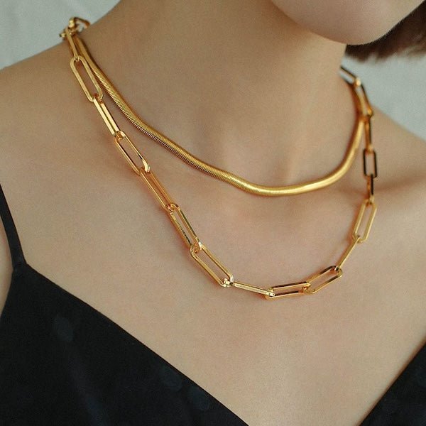 Golden Flow – Slangenketting met 18K Goud Vermeil