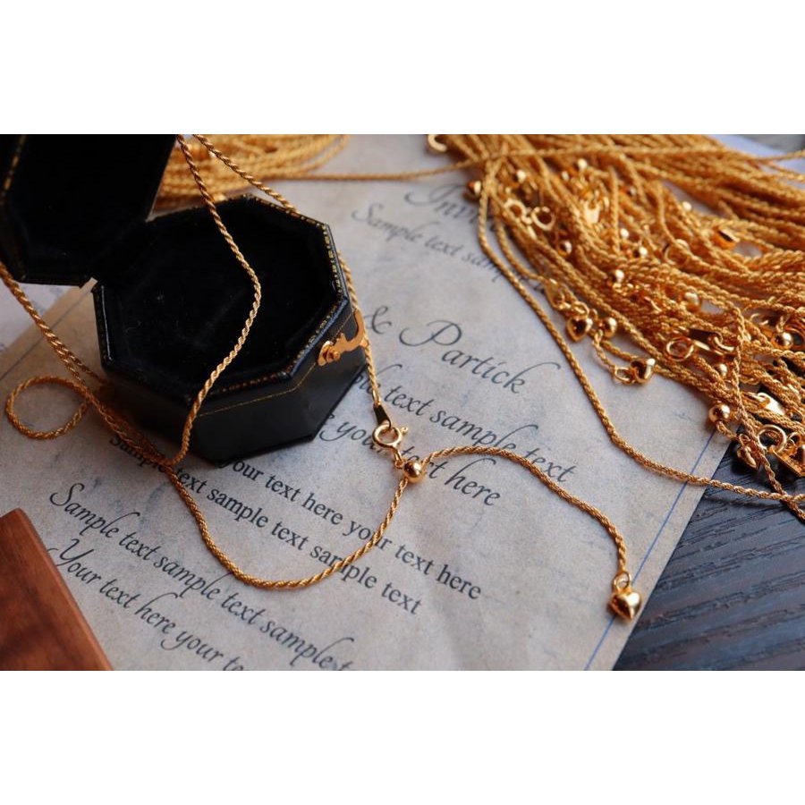 Braided Glow – Verstelbare Goudvermeil Ketting met Gevlochten Design