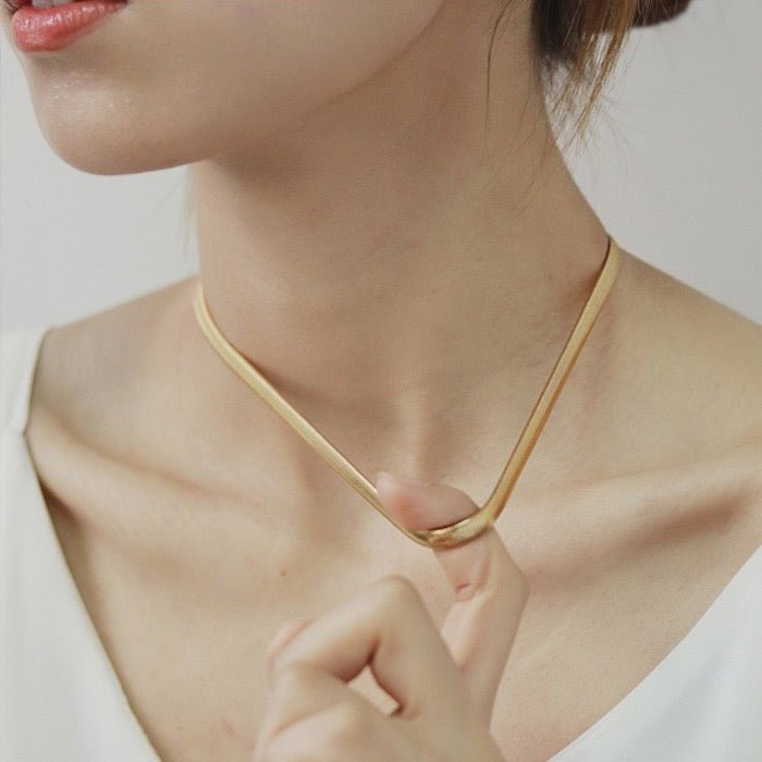 Golden Flow – Slangenketting met 18K Goud Vermeil