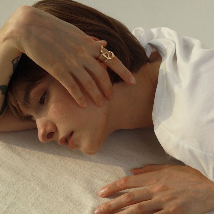 Ring Nova – Verstelbare Unisex Ring met Geometrisch Design