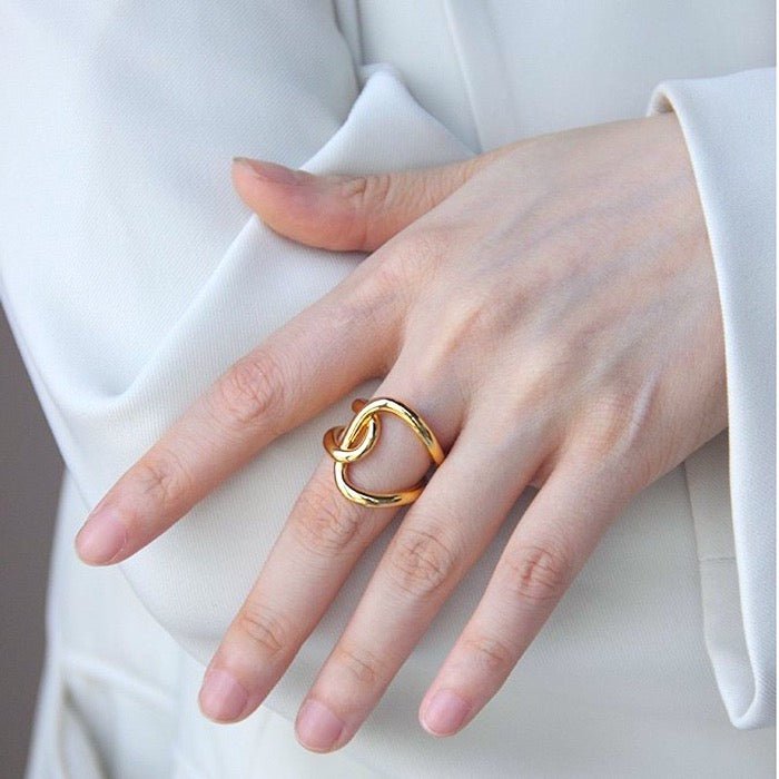 Ring Nova – Verstelbare Unisex Ring met Geometrisch Design