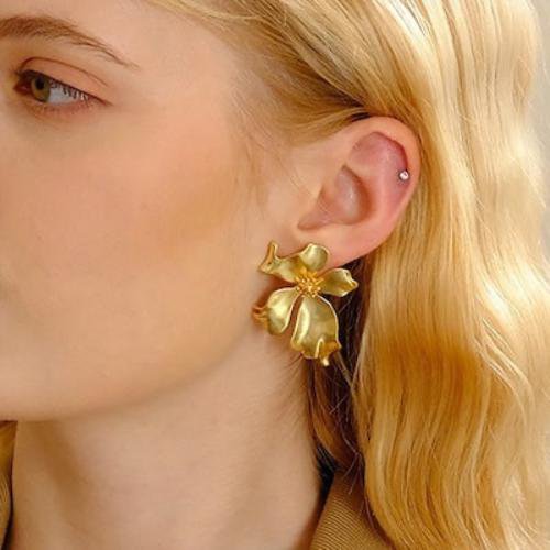 Vintage Bloem – Tijdloze Oorbellen met Romantische Bloemmotieven