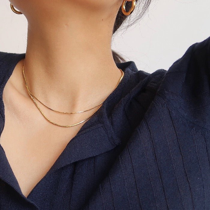 Golden Line Ketting – Subtiel, Strak & Tijdloos Elegant